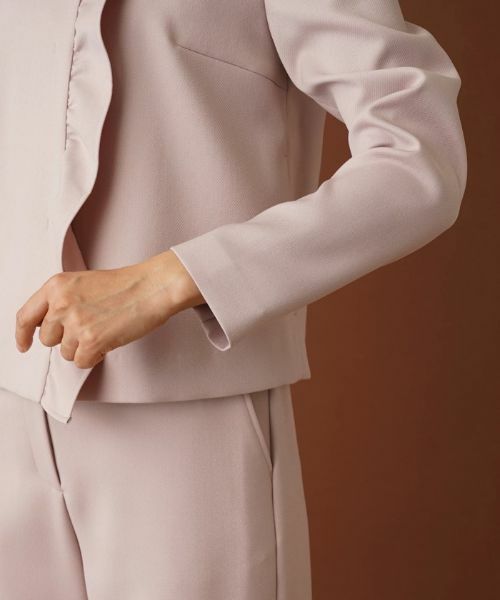 Leilian / レリアン テーラードジャケット | フリルノーカラージャケット | 詳細10