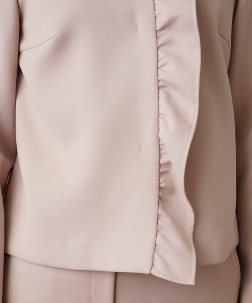 Leilian / レリアン テーラードジャケット | フリルノーカラージャケット | 詳細12