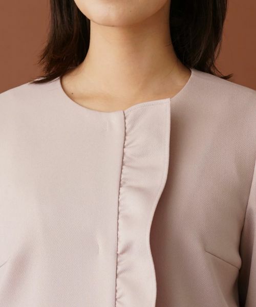 Leilian / レリアン テーラードジャケット | フリルノーカラージャケット | 詳細7