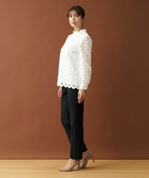 Leilian / レリアン シャツ・ブラウス | 幾何学柄レースブラウス | 詳細5