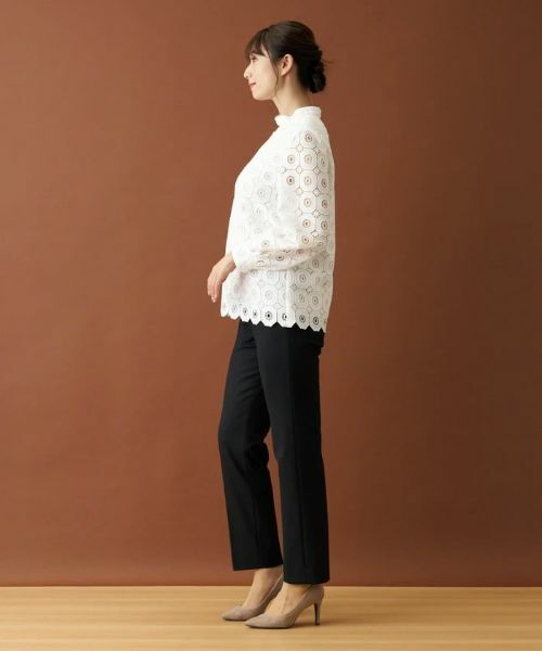 Leilian / レリアン シャツ・ブラウス | 幾何学柄レースブラウス | 詳細6