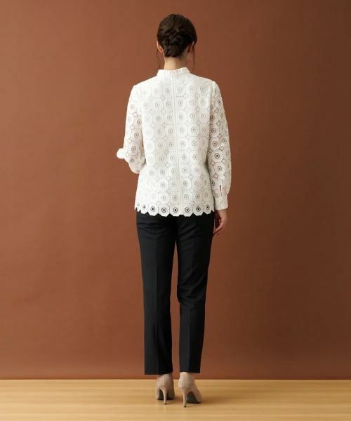 Leilian / レリアン シャツ・ブラウス | 幾何学柄レースブラウス | 詳細8