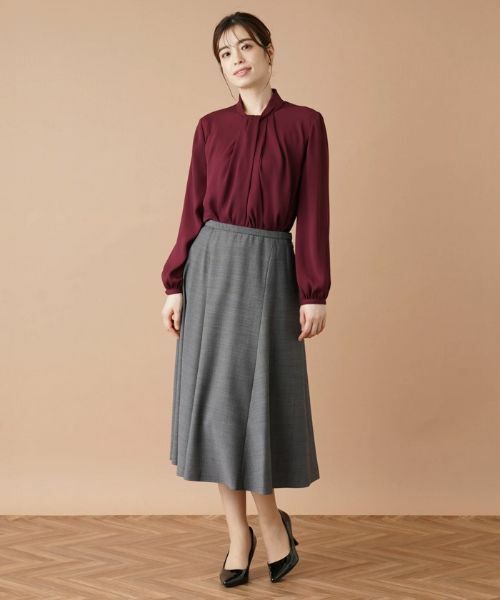 Leilian / レリアン ミニ・ひざ丈スカート | ミモレフレアスカート | 詳細1