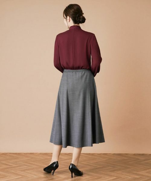 Leilian / レリアン ミニ・ひざ丈スカート | ミモレフレアスカート | 詳細3