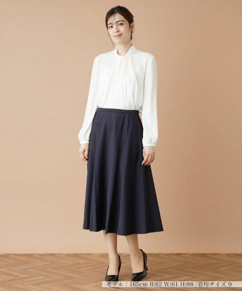 Leilian / レリアン ミニ・ひざ丈スカート | ミモレフレアスカート | 詳細4