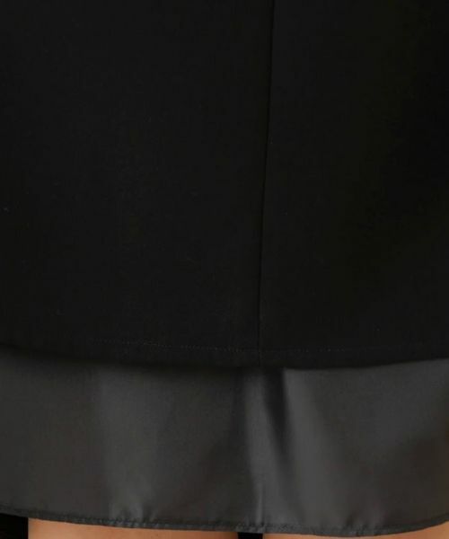 Leilian / レリアン ミニ・ひざ丈スカート | 二重織りフレアスカート | 詳細10