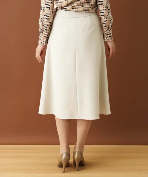 Leilian / レリアン ミニ・ひざ丈スカート | 二重織りフレアスカート | 詳細20