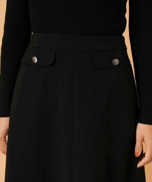 Leilian / レリアン ミニ・ひざ丈スカート | 二重織りフレアスカート | 詳細7