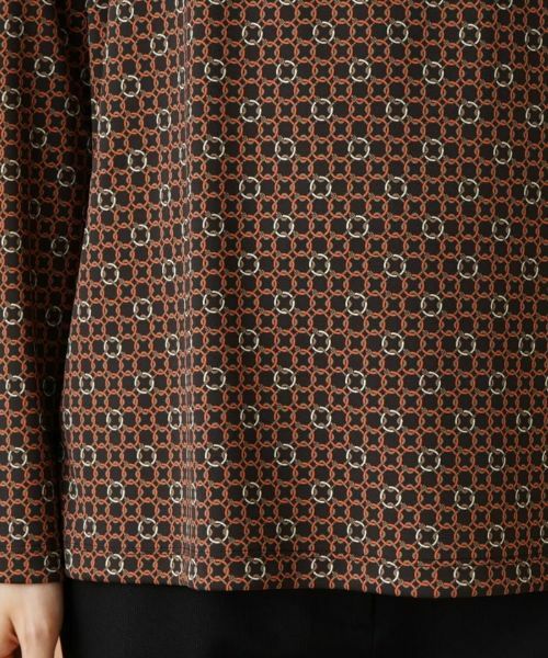 Leilian / レリアン カットソー | プリントハイネックカットソー【ROCHAS Premiere】 | 詳細10