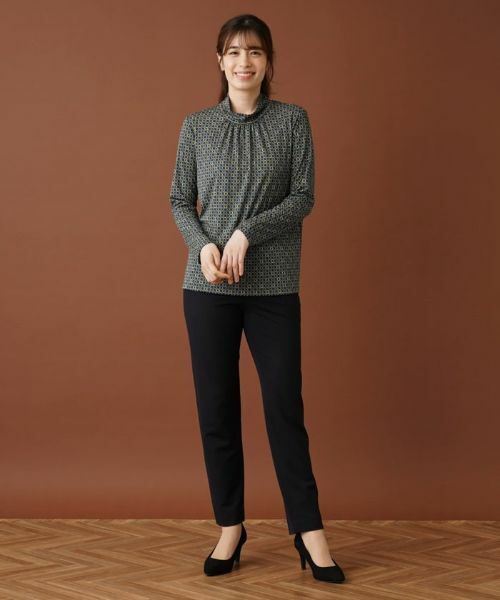 Leilian / レリアン カットソー | プリントハイネックカットソー【ROCHAS Premiere】 | 詳細12