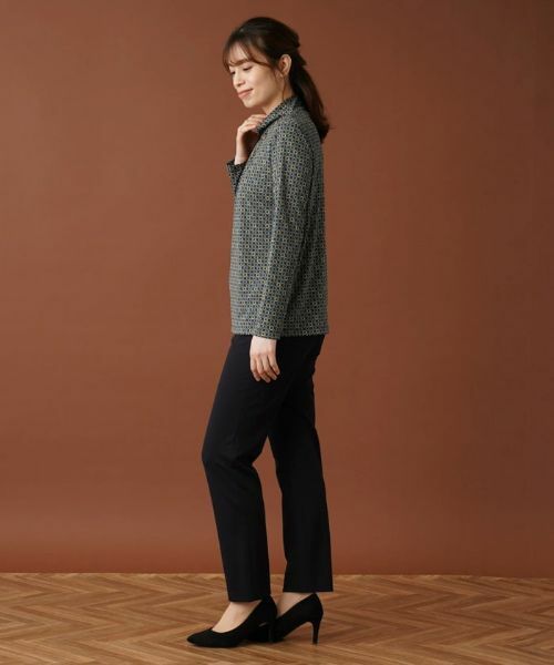 Leilian / レリアン カットソー | プリントハイネックカットソー【ROCHAS Premiere】 | 詳細13