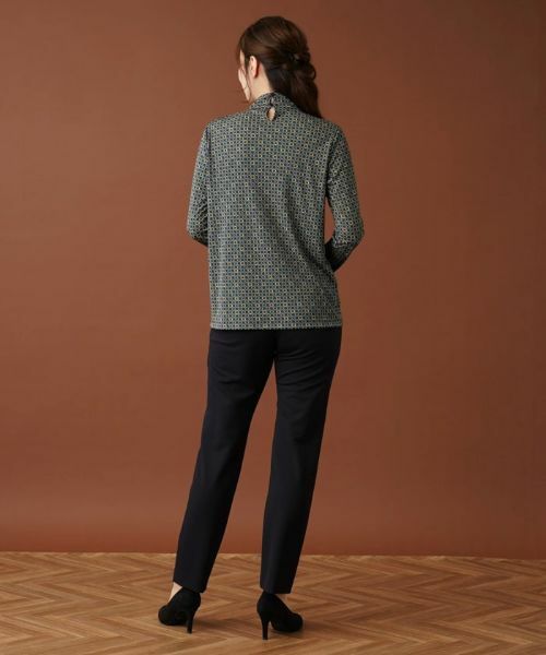 Leilian / レリアン カットソー | プリントハイネックカットソー【ROCHAS Premiere】 | 詳細14