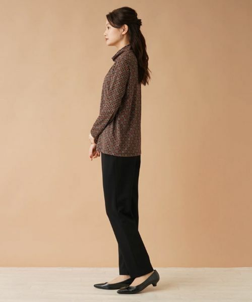 Leilian / レリアン カットソー | プリントハイネックカットソー【ROCHAS Premiere】 | 詳細2