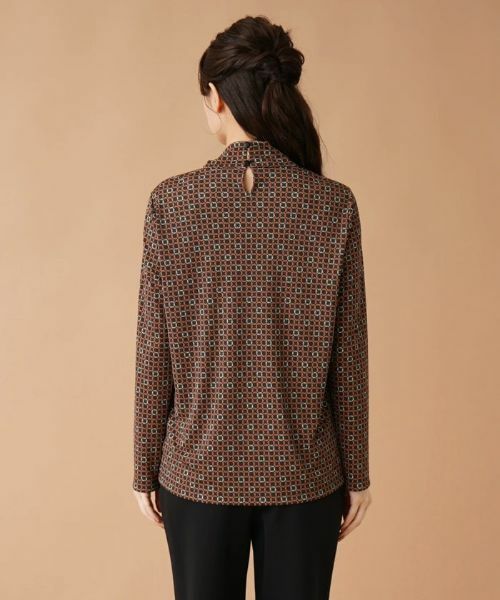 Leilian / レリアン カットソー | プリントハイネックカットソー【ROCHAS Premiere】 | 詳細6