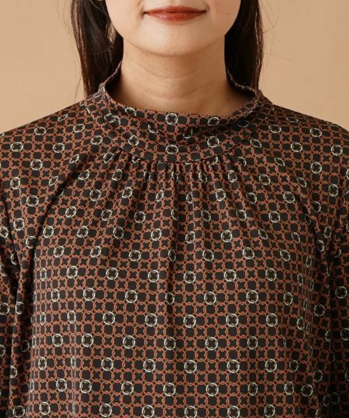 Leilian / レリアン カットソー | プリントハイネックカットソー【ROCHAS Premiere】 | 詳細7