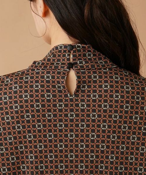 Leilian / レリアン カットソー | プリントハイネックカットソー【ROCHAS Premiere】 | 詳細8