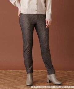 Leilian / レリアン その他パンツ | 【あったか素材】ヘリンボーン柄スキニーパンツ