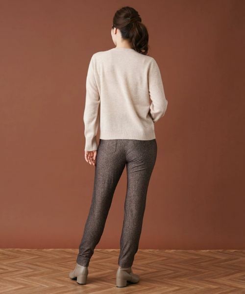 Leilian / レリアン その他パンツ | 【あったか素材】ヘリンボーン柄スキニーパンツ | 詳細3