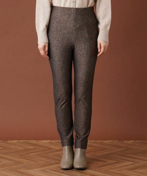 Leilian / レリアン その他パンツ | 【あったか素材】ヘリンボーン柄スキニーパンツ | 詳細4