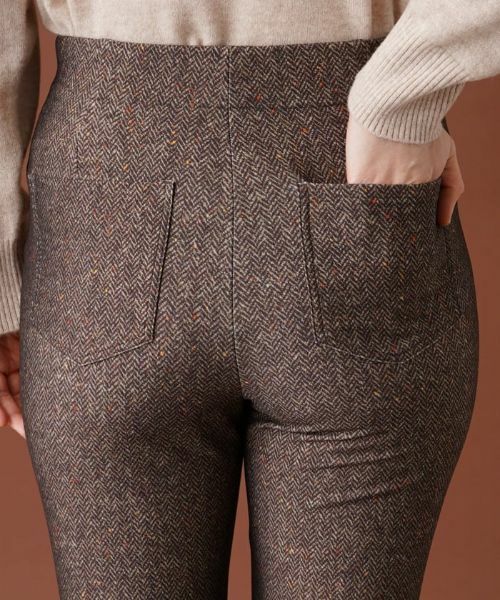 Leilian / レリアン その他パンツ | 【あったか素材】ヘリンボーン柄スキニーパンツ | 詳細8