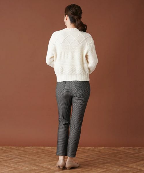 Leilian / レリアン その他パンツ | 【あったか素材】千鳥格子柄スキニーパンツ | 詳細3