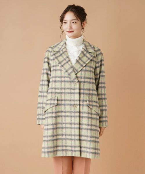 Leilian / レリアン その他アウター | チェックテーラードコート【ROCHAS Premiere】 | 詳細4