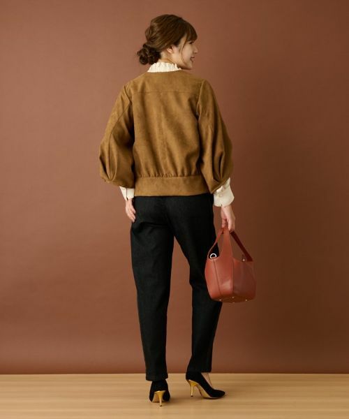 Leilian / レリアン テーラードジャケット | フェイクスエードジャケット | 詳細10