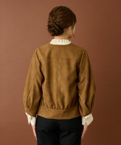 Leilian / レリアン テーラードジャケット | フェイクスエードジャケット | 詳細17