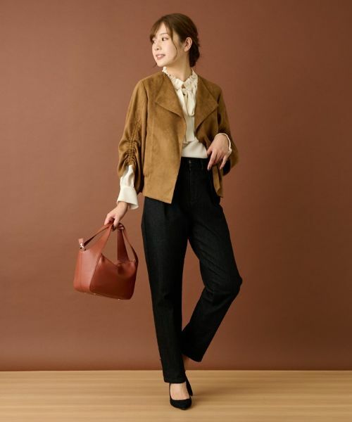 Leilian / レリアン テーラードジャケット | フェイクスエードジャケット | 詳細2