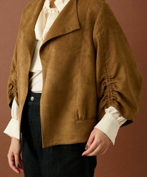 Leilian / レリアン テーラードジャケット | フェイクスエードジャケット | 詳細20