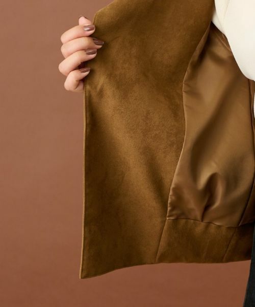 Leilian / レリアン テーラードジャケット | フェイクスエードジャケット | 詳細22