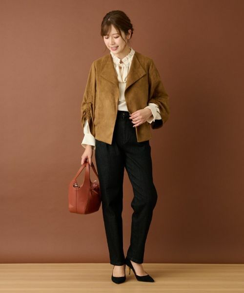 Leilian / レリアン テーラードジャケット | フェイクスエードジャケット | 詳細24