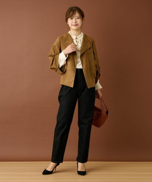 Leilian / レリアン テーラードジャケット | フェイクスエードジャケット | 詳細3