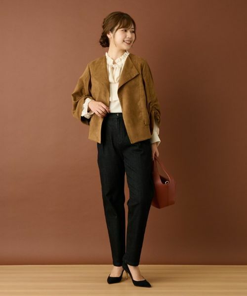 Leilian / レリアン テーラードジャケット | フェイクスエードジャケット | 詳細4