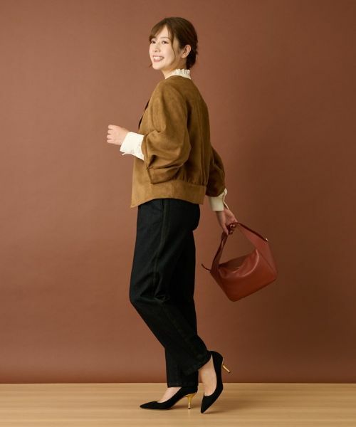 Leilian / レリアン テーラードジャケット | フェイクスエードジャケット | 詳細5