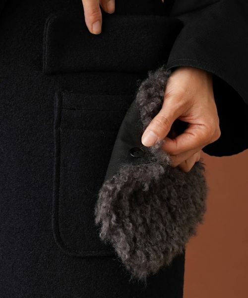 Leilian / レリアン ミニ・ひざ丈スカート | ボアポケットミモレスカート | 詳細11