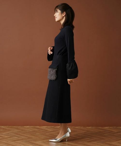 Leilian / レリアン ミニ・ひざ丈スカート | ボアポケットミモレスカート | 詳細2