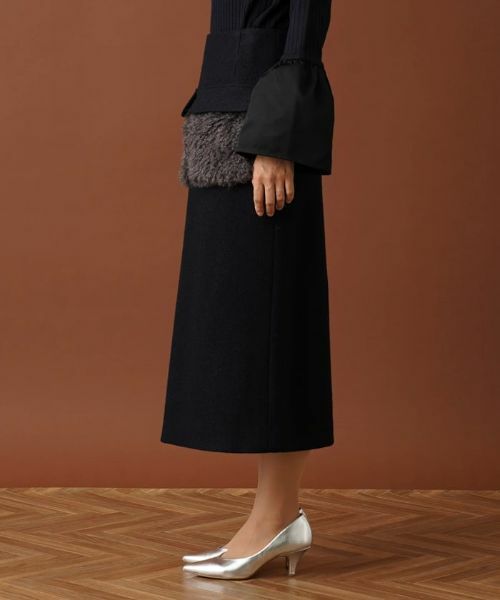 Leilian / レリアン ミニ・ひざ丈スカート | ボアポケットミモレスカート | 詳細5