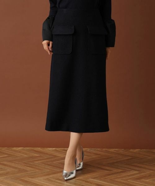 Leilian / レリアン ミニ・ひざ丈スカート | ボアポケットミモレスカート | 詳細7