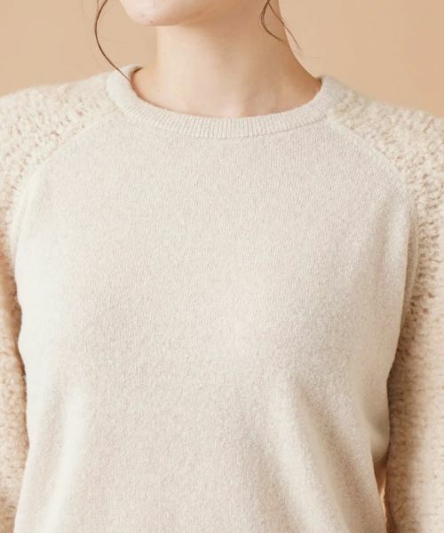 Leilian / レリアン ニット・セーター | 切替ラグランニット | 詳細10