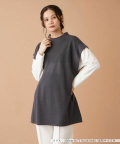 Leilian / レリアン テーラードジャケット | ハイネックニットベスト【FASHION SUITE】