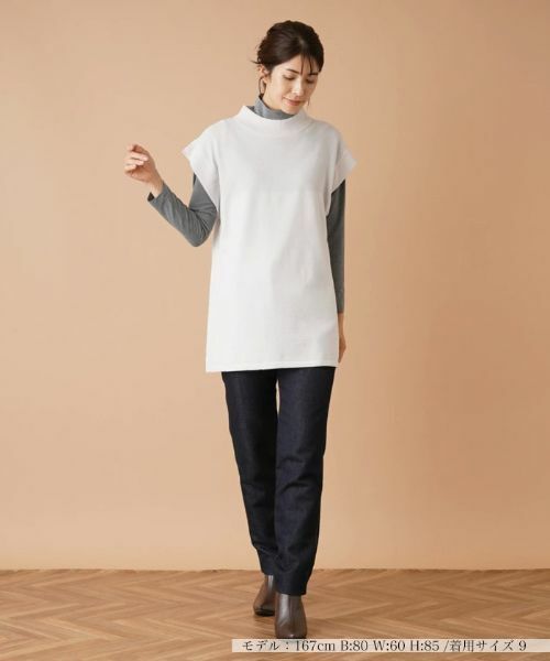 Leilian / レリアン テーラードジャケット | ハイネックニットベスト【FASHION SUITE】 | 詳細1