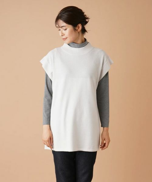 Leilian / レリアン テーラードジャケット | ハイネックニットベスト【FASHION SUITE】 | 詳細4