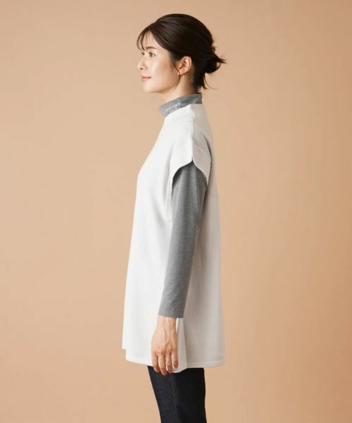 Leilian / レリアン テーラードジャケット | ハイネックニットベスト【FASHION SUITE】 | 詳細5