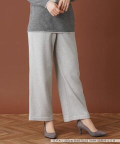 Leilian / レリアン その他パンツ | 【あったか素材】セミワイドウエストゴムパンツ