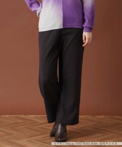 Leilian / レリアン その他パンツ | 【あったか素材】セミワイドウエストゴムパンツ