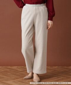 Leilian / レリアン その他パンツ | 【あったか素材】セミワイドウエストゴムパンツ
