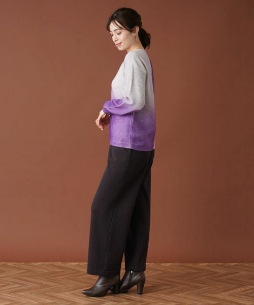 Leilian / レリアン その他パンツ | 【あったか素材】セミワイドウエストゴムパンツ | 詳細12