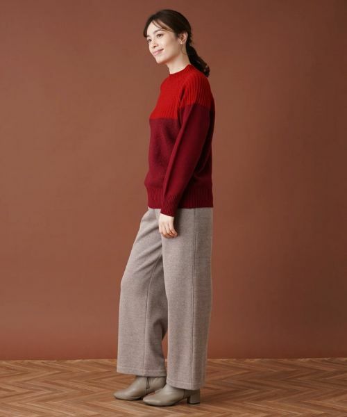 Leilian / レリアン その他パンツ | 【あったか素材】セミワイドウエストゴムパンツ | 詳細18