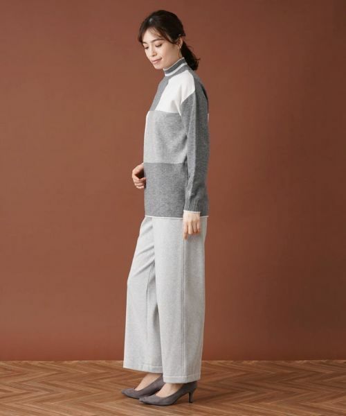 Leilian / レリアン その他パンツ | 【あったか素材】セミワイドウエストゴムパンツ | 詳細2